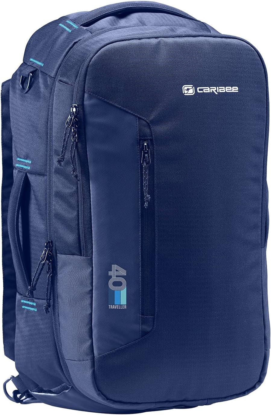 Caribee Traveller 40L Carry-On laptop Backpack 56x32x22cm (22x12x9") 1.2kg Blue