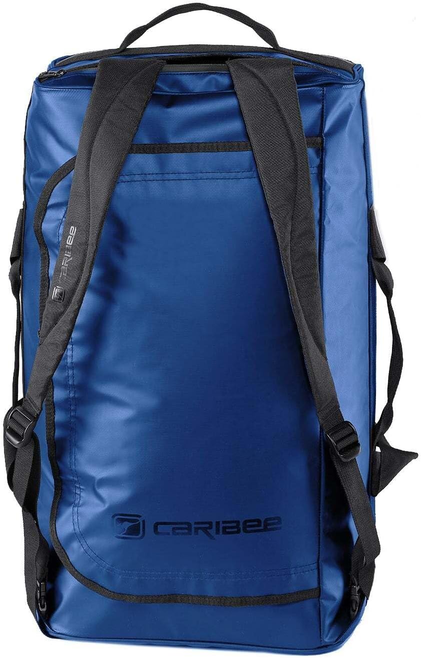 Caribee Titan 50L Waterproof Travel Duffle Backpack 56x34x25cm (22x13x10") Blue