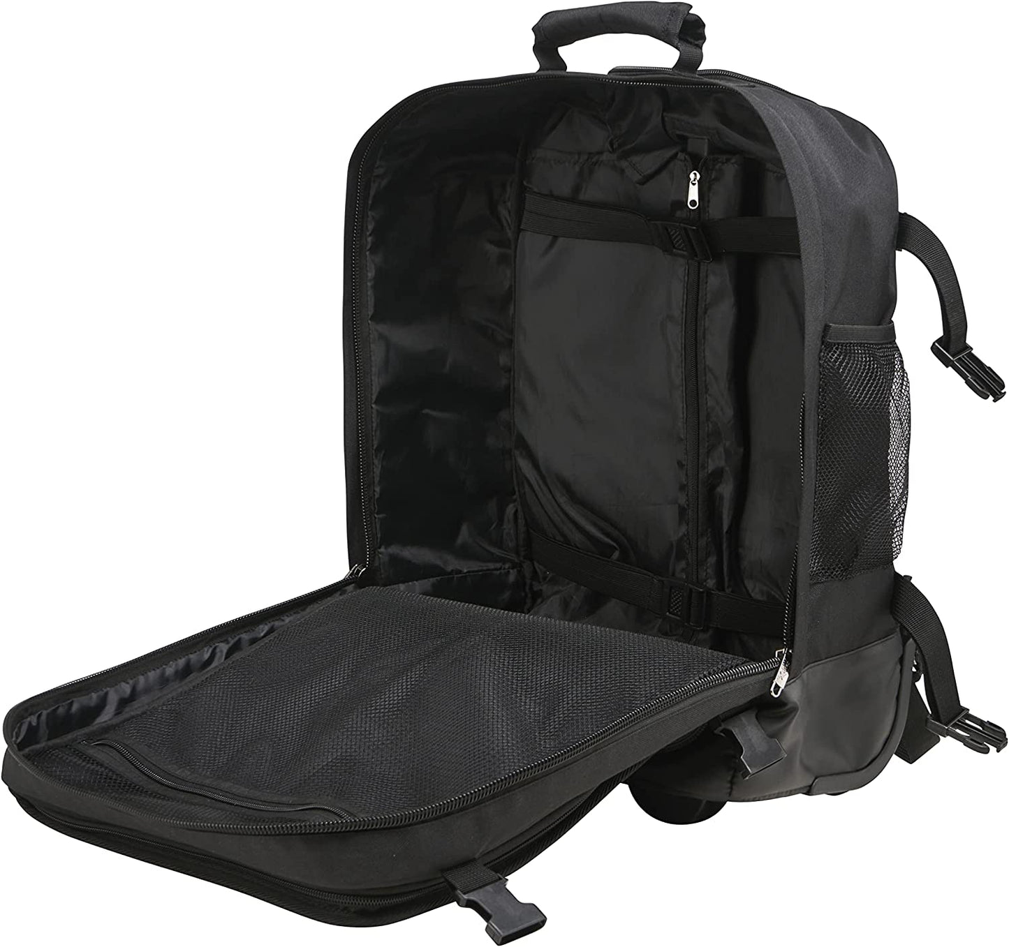 Cabin Max Greenwich 30L 18x14x8" (45x36x20cm) Hybrid Trolley Backpack (Black)
